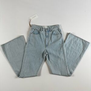 SLVRLAKE Women's Indiana High Rise Super Flare Jeans High and Dry Size 28 NWT